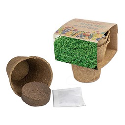 Anzucht-Set mit Samen, Gartenkresse, 1-seit. Druck