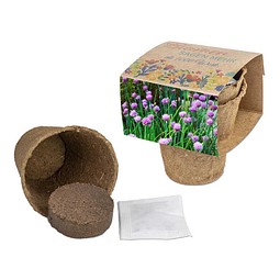 Anzucht-Set mit Samen, Ostern, Schnittlauch, 1-seit. Druck