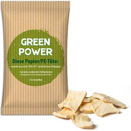 Apfelchips, 15 g, Verbundfolie weiß, inkl. Druck