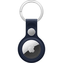 Apple AirTag Schlüsselanhänger aus Feingewebe, tiefblau