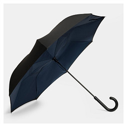 Automatik Stockschirm OPPOSITE,dunkelblau, schwarz