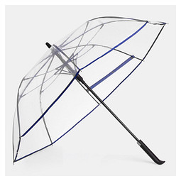 Automatischer Windproof-Stockschirm VIP,, blau, transparent