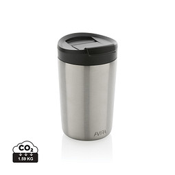 Werbeartikel Avira Alya RCS recycelter Stainless-Steel Becher 300ml – silber – mit Logo bedruckt