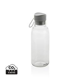 Firmengeschenk Trinkflasche Avira Atik – weiß – mit Logo bedruckt 500ml 100% rPET RCS-zertifiziert nachhaltige Mehrwegflasche