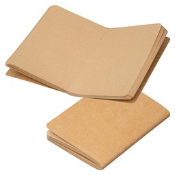 B7 Notizbuch aus recyceltem Papier, beige