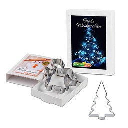 Backförmchen in Slide-Box, Xmas, Tannenbaum, 1-seit. Druck