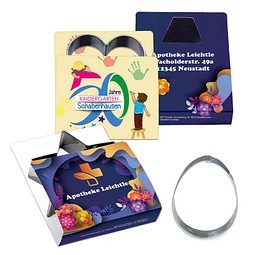 Backförmchen Single-Pack, Ostern, Ei, 2-seit. Druck