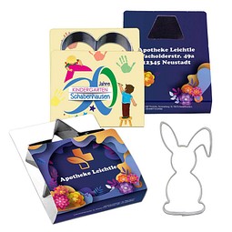 Backförmchen Single-Pack, Ostern, Hase 3, 1-seit. Druck