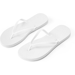 BALI S / M. Flip-Flops mit vollständig veredelbaren Sublimationssohlen, Weiß