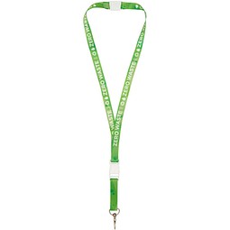 Balta Schlüsselband aus recyceltem PET Kunststoff mit Sicherheitsverschluss, weiss, 20mm