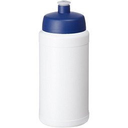 Baseline® Plus 500 ml Flasche mit Sportdeckel, weiß/blau