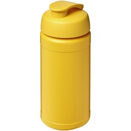 Sport-Werbemittel Baseline® Plus Sportflasche – gelb – mit Logo bedruckt 500 ml auslaufsicher Kunststoff für Sportevents & Turniere