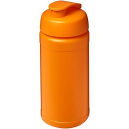 Sport-Werbemittel Sportflasche Baseline® Plus – orange – mit Logo bedruckt 500 ml auslaufsicher für Vereine & Fitnessstudios