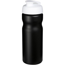 Baseline® Plus 650 ml Sportflasche mit Klappdeckel, schwarz/weiß