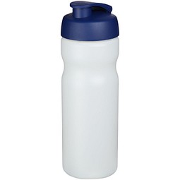Sport-Werbemittel Baseline® Plus Sportflasche – transparent-blau – mit Logo bedruckbar 650 ml aus Kunststoff auslaufsicher für Sportevents