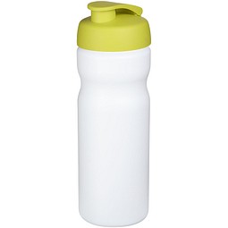 Baseline® Plus 650 ml Sportflasche mit Klappdeckel, weiß/limone