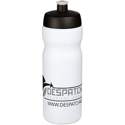 Baseline® Plus 650 ml Sportflasche, schwarz, weiß