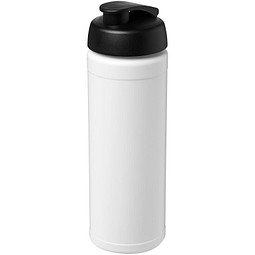Baseline® Plus 750 ml Flasche mit Klappdeckel, weiß/schwarz
