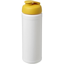 Baseline® Plus 750 ml Flasche mit Klappdeckel, weiß/gelb