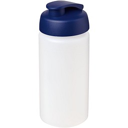 Gastro-Werbemittel Shaker Baseline Plus grip – weiss-blau – mit Logodruck 500 ml aus Kunststoff als praktischer Trinkbecher für Sport