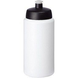 Baseline Plus grip Sportflasche mit Sportdeckel, 500 ml, weiss,schwarz