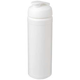 Sport-Werbemittel Baseline Plus grip – weiss – bedruckbar 750 ml einwandig auslaufsicher mit Klappdeckel für Sportevents & Turniere