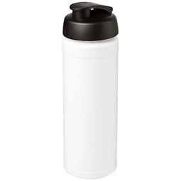 Baseline Plus grip Sportflasche mit Klappdeckel, 750 ml, weiss/schwarz