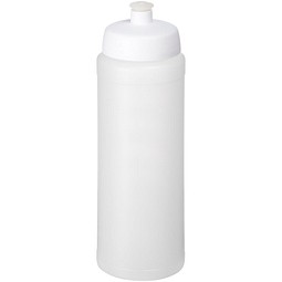 Sport-Werbemittel Sportflasche Baseline® Plus – transparent-weiss – bedruckbar 750 ml Kunststoff mit Sportdeckel für Sportevents