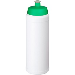 Baseline® Plus grip 750 ml Sportflasche mit Sportdeckel, weiß/grün