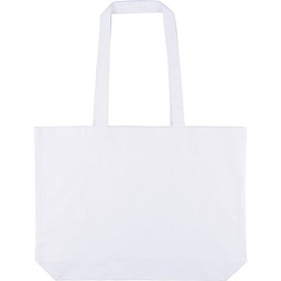Baumwolle (140 g/m²) Einkaufstasche Tarin, Weiß