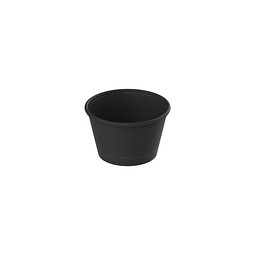 Kaffeebecher ToGo, 100 ml, schlichtes schwarz