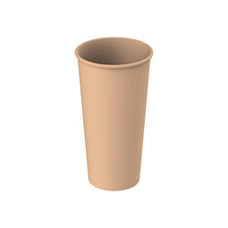 Kaffeebecher ToGo, 400 ml, beständiges braun