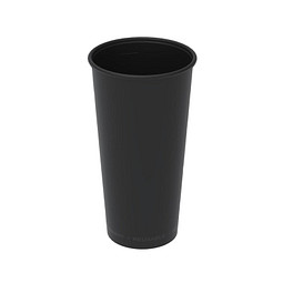 Kaffeebecher ToGo, 400 ml, schlichtes schwarz