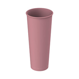 Kaffeebecher ToGo, 500 ml, raffiniertes rot