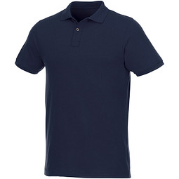 ELEVATE Herren Kurzarm Poloshirt Beryl aus Bio-Recyclingmaterial, dunkelblau, XS