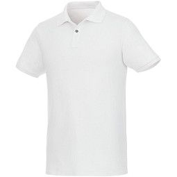 ELEVATE Herren Kurzarm Poloshirt Beryl aus Bio-Recyclingmaterial, weiß, L