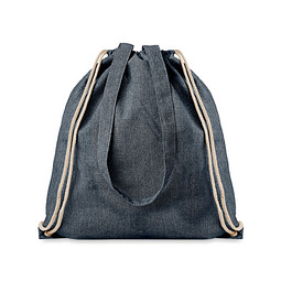 Beutel mit Kordelzug recycelt MOIRA DUO, Blau