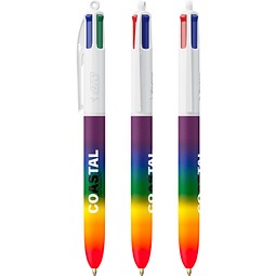 BIC® 4 Colours® Rainbow Decor Weiss/Regenbogen