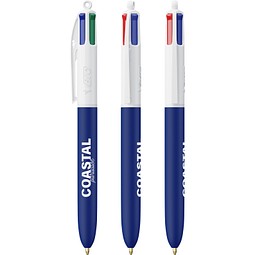 BIC® 4 Colours® Soft Weiß/Marineblau Weich