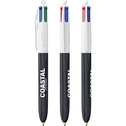 BIC® 4 Colours® Wood Style Weißes/Schwarzes Holz