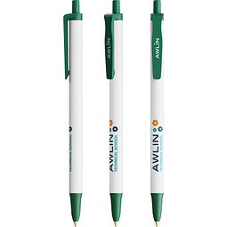 BIC® Clic Stic Ecolutions® Kugelschreiber Dunkelgrün Recycelt Blaue Tinte