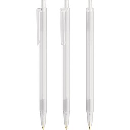 BIC® Clic Stic Kugelschreiber Gefrostetes Weiß Blaue Tinte