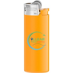 BIC® J25 Feuerzeug Corpus Pastell Orange/Boden Pastell Orange/Drücker Pastell Orange/Chromkappe