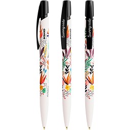 BIC® Media Clic BIO Based Kugelschreiber Weiß Blaue Tinte