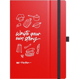 BIC® Partner A5 Hard Cover Rot Liniertes Papier