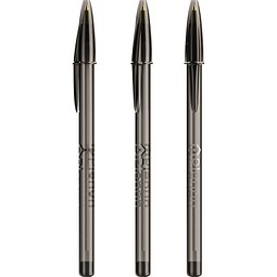 BIC® Style Ballpen Transparent Dunkelgrau / Transparent Dunkelgrau / Blaue Tinte