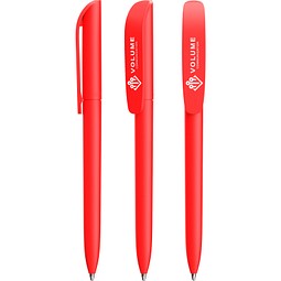 BIC® Super Clip Soft Sanftes Rot Schwarz Tinte