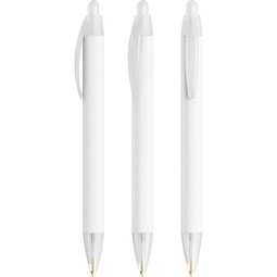 BIC® Wide Body Ecolutions® ballpen Gefrostetes Weiß Blaue Tinte