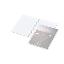 Geiger-Notes Notizbuch Bizz-Book A4-Plus Polyprop Bestseller, inkl. Druck auf Titel,weiß