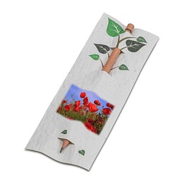 Bleistift im Samenpapieretui - Ostern - Mohnblume, inkl. Druck, individuell